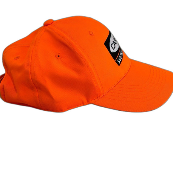 Canfor Southern Pine Cap Hat Men's Adjustable Orange Embroidered Log Safety Cap - Picture 3 of 7